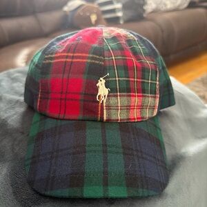 Polo by Ralph Lauren Tartan Cap - Red, Green, and Navy
